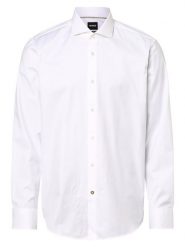 BOSS Koszula Mężczyźni Regular Fit Bawełna biały, 42. Białe koszule męskie Boss, m, bez wzorów, z bawełny, eleganckie, bez kołnierzyka, bez ramiączek. Za 479.95 zł.