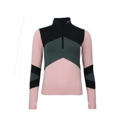Damska koszulka 1st Skin z zamkiem błyskawicznym Peak Mountain. Czarne koszulki sportowe damskie Peak Mountain, bez wzorów, eleganckie, bez kołnierzyka. W wyprzedaży za 170.00 zł.