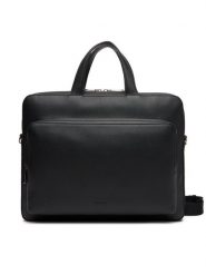 Calvin Klein Torba na laptopa Micro Pebble Slim Briefcase 36 LV04D3012G Czarny. Czarne torby na laptopa męskie Calvin Klein, bez wzorów, ze skóry. Za 449.99 zł.