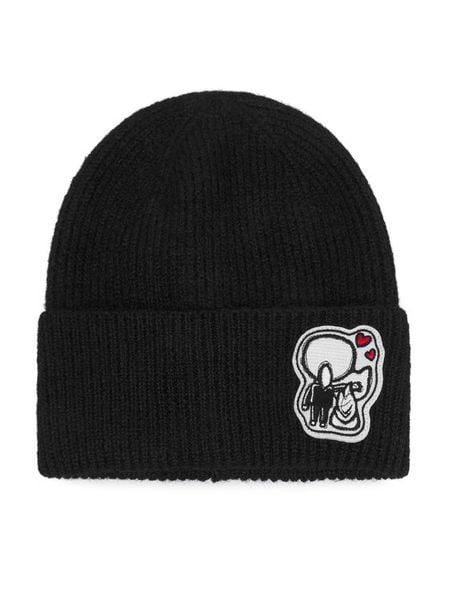 KARL LAGERFELD Czapka B4W33041 Czarny. Czarne czapki i kapelusze damskie KARL LAGERFELD, na zimę, bez wzorów. Za 299.99 zł.