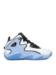 SHAQ Buty do koszykówki EO-DEVASTATOR 3.0 AQ95078B-WL Biały. Białe buty sportowe chłopięce Shaq, bez wzorów, ze skóry, bez zapięcia, do koszykówki. Za 279.99 zł.