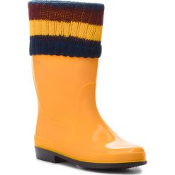 Kalosze GUESS - FJPOL4 RUB11 YEL. Żółte kozaki damskie Guess, z materiału. Za 219.00 zł.