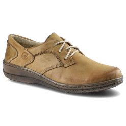 Półbuty damskie Helios, skóra naturalna sznurowane i na płaskiej podeszwie, brązowe, 715-2. Brązowe półbuty damskie Helios, bez wzorów, ze skóry, eleganckie, bez obcasa, na płaskiej podeszwie, bez zapięcia. Za 205.00 zł.