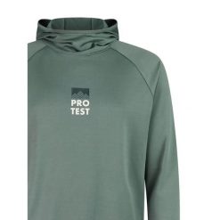Bluza z kapturem Protest Dodger. Zielone bluzy męskie Protest, uniwersalny, bez wzorów, z materiału, z kapturem, na fitness i siłownię. Za 252.50 zł.