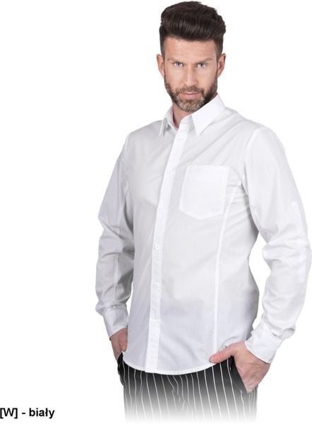 Reis FESTIVO-M Koszula z długim rękawem, męska, 65% poliester, 35% bawełna gramatura 200 g/m2 - czarny M. Czarne koszule męskie Reis, m, bez wzorów, z bawełny, bez kołnierzyka, bez ramiączek. Za 129.11 zł.