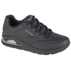 Buty do chodzenia, Skechers Uno 2 - Air Around You 155543-BBK. Czarne obuwie sportowe damskie Skechers, bez wzorów, z materiału, trekkingowe. Za 339.99 zł.