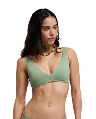 Trójkątny stanik bikini dla Kobiety ROXY LOVE Zielony. Zielone bikini damskie Roxy, m, bez wzorów. Za 169.99 zł.
