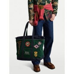 Torba Polo Ralph Lauren. Zielone torby sportowe męskie Polo Ralph Lauren, bez wzorów, małe. Za 989.99 zł.
