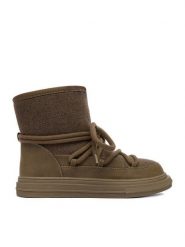 DeeZee Śniegowce DZ-AW08 Khaki. Brązowe śniegowce i trapery damskie DeeZee, z materiału. Za 229.99 zł.