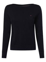 Tommy Hilfiger Sweter Kobiety niebieski, L. Niebieskie swetry damskie Tommy Hilfiger, l, bez wzorów, z dzianiny, eleganckie, bez kołnierzyka, bez ramiączek, bez kaptura. Za 489.95 zł.