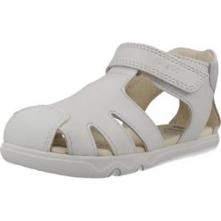 Sandały GEOX B SANDAL STEPPIEUP Biały. Białe sandały męskie Geox, ze skóry, bez zapięcia. Za 206.99 zł.