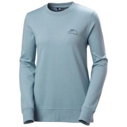 Kobieca bluza z okrągłym dekoltem Helly Hansen Nord Graphic. Niebieskie bluzy damskie Helly Hansen, s, bez wzorów, z bawełny, bez kaptura. Za 332.00 zł.