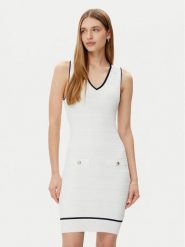 Marciano Guess Sukienka codzienna 5RGK99 5640Z Écru Regular Fit. Sukienki damskie Marciano Guess, na co dzień, z aplikacjami, z wiskozy, bez kołnierzyka, bez ramiączek, proste. Za 369.99 zł.