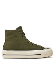 Converse Trampki Chuck Taylor All Star Lift Platform Hi A11144C Zielony. Zielone trampki i tenisówki damskie Converse, bez wzorów, ze skóry, retro, bez zapięcia. Za 309.99 zł.