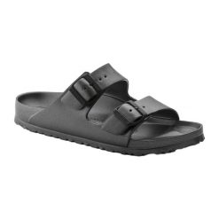 Sandały Męskie Arizona. Czarne sandały męskie Birkenstock, z materiału, z okrągłym noskiem, bez zapięcia. Za 340.99 zł.