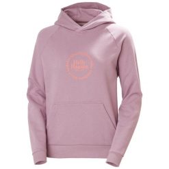 Bluza damska Helly Hansen Core Graphic. Fioletowe bluzy damskie Helly Hansen, bez wzorów, bez kaptura. Za 342.50 zł.