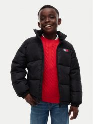 Tommy Hilfiger Kurtka przejściowa Essential KB0KB10706 Czarny Loose Fit. Czarne kurtki i płaszcze dla chłopców Tommy Hilfiger, bez wzorów, bez kaptura. Za 699.99 zł.