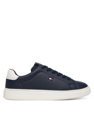 Tommy Hilfiger Sneakersy T3X9-34350-1355 M Granatowy. Niebieskie trampki i tenisówki chłopięce Tommy Hilfiger, bez wzorów, ze skóry, bez zapięcia. Za 299.99 zł.