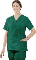 Visent BLUZA MEDYCZNA DAMSKA BLUZA LEKARSKA zielony XS. Zielone bluzy damskie Visent, xs, bez wzorów, bez kaptura. Za 59.99 zł.