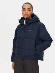 Tommy Jeans Kurtka zimowa Vail DW0DW18841 Granatowy Regular Fit. Niebieskie kurtki damskie Tommy Jeans, na zimę, l, bez wzorów, z jeansu, bez kaptura. Za 769.99 zł.