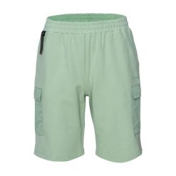 Męskie Spodenki Igmezi. Zielone krótkie spodenki sportowe męskie IGUANA, m, bez wzorów, trekkingowe. Za 106.99 zł.