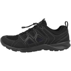 Buty do chodzenia damskie Ecco Terracruise Lt. Czarne obuwie sportowe damskie ecco, bez wzorów, z materiału, trekkingowe. Za 593.00 zł.