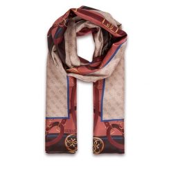 Szal Guess. Brązowe szaliki i chusty damskie Guess, z aplikacjami. Za 159.99 zł.