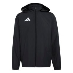 Kurtka adidas Entrada 26. Białe bluzy męskie Adidas, bez wzorów, do piłki nożnej. Za 121.99 zł.