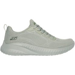 Adidasy Skechers Bobs Squad Chaos-Face Off, Kobiety. Zielone obuwie sportowe damskie Skechers, bez wzorów, z materiału, trekkingowe. Za 269.99 zł.