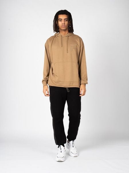 Bluza trekking męska Cuenca. Brązowe bluzy męskie Fila, l, bez wzorów, z bawełny, z kapturem. Za 292.00 zł.