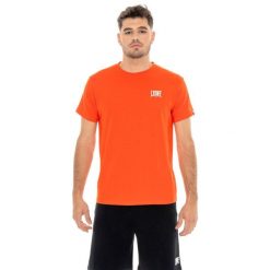 Koszulka z bawełna na siłownia na czas wolny. Brązowe buty sportowe męskie LEONE 1947 APPAREL, z bawełny, bez zapięcia, na fitness i siłownię. W wyprzedaży za 69.47 zł.