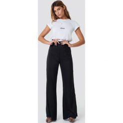 XLE the Label Spodnie Meredith Palazzo - Black. Czarne spodnie materiałowe damskie XLE the Label. Za 200.95 zł.