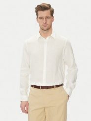 Marciano Guess Koszula 5GHH39 4394Z Biały Regular Fit. Białe koszule męskie Marciano Guess, m, z aplikacjami, ze lnu, bez kołnierzyka, bez ramiączek. Za 309.99 zł.