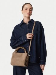 Coccinelle Torebka P6P Boheme Suede Bimaterial E1 P6P 58 01 01 Beżowy ciemny. Brązowe torebki do ręki damskie Coccinelle, bez wzorów, bez dodatków. Za 1,549.00 zł.