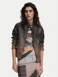 Desigual Kurtka skórzana 25SWEW44 Brązowy Regular Fit. Brązowe kurtki damskie Desigual, xs, bez wzorów, z syntetyku, bez kaptura. Za 369.99 zł.