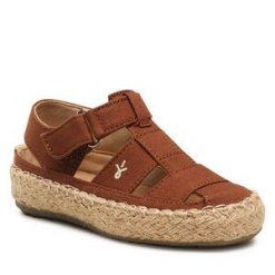 Sandały EMU Australia. Brązowe sandały dziewczęce Emu Australia, bez zapięcia. Za 279.99 zł.