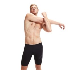 Kąpielówki męskie spodenki kąpielowe Speedo HyperBoom. Czarne kąpielówki męskie Speedo, m, bez wzorów, do pływania. Za 257.39 zł.
