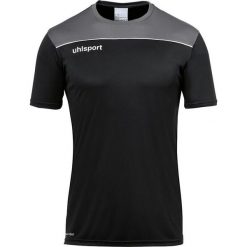 Koszulka Uhlsport Offense 23 Poly. Czarne koszulki sportowe męskie Uhlsport, bez wzorów, bez kołnierzyka, bez ramiączek, na fitness i siłownię. Za 106.00 zł.
