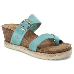Niebieskie Klapki Yokono Wygodne Japonki Na Lato. Niebieskie klapki damskie Yokono, bez wzorów, z materiału, bez obcasa, na koturnie, bez zapięcia. Za 249.00 zł.