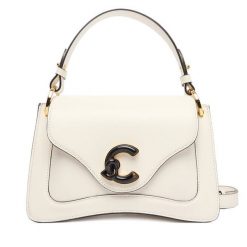 Torebka Coccinelle. Białe torebki do ręki damskie Coccinelle, bez wzorów, bez dodatków. Za 1,489.00 zł.