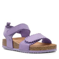 Sandały Nelli Blu. Fioletowe sandały dziewczęce Nelli Blu, bez zapięcia. Za 54.99 zł.