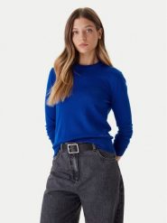 Calvin Klein Sweter LV044D370G Niebieski Regular Fit. Niebieskie swetry damskie Calvin Klein, xxs, bez wzorów, z syntetyku, bez kołnierzyka, bez ramiączek, bez kaptura. Za 299.99 zł.