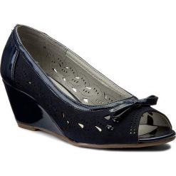 Półbuty CLARA BARSON - W16SS271-12 Granatowy. Półbuty damskie marki bonprix. Za 89.99 zł.