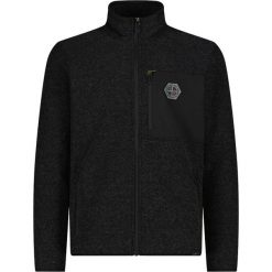 Bluza polarowa męska CMP 35H3907 Melange Knitted. Czarne bluzy męskie CMP, m, bez wzorów, z materiału, bez kaptura. Za 249.99 zł.