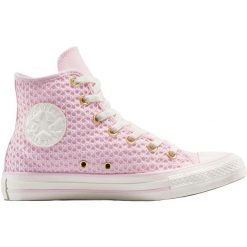 Buty sportowe Converse Chuck Taylor All Star. Czerwone obuwie sportowe damskie Converse, bez wzorów. Za 390.00 zł.