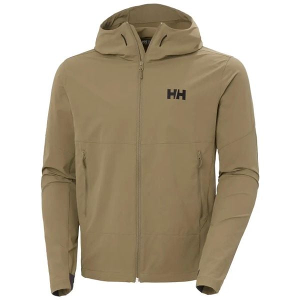 Kurtka turystyczna Helly Hansen Blaze Softshell. Brązowe kurtki męskie Helly Hansen, xl, bez wzorów, z elastanu, z kapturem. Za 568.50 zł.
