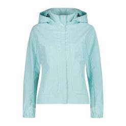 Kurtka damska turystyczna CMP 35Z5446. Zielone kurtki sportowe damskie CMP, l, bez wzorów, bez kaptura, trekkingowe. Za 491.50 zł.