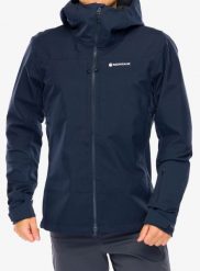 Kurtka softshell męska Montane Nordes Hoodie. Niebieskie kurtki męskie Montane, l, bez wzorów, z gore-texu, bez kaptura. Za 819.49 zł.