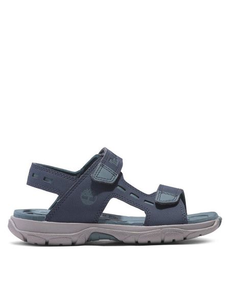 Timberland Sandały Moss Jump 2 Strap Sandal TB0A66RSL791 Granatowy. Niebieskie sandały chłopięce Timberland, ze skóry, bez zapięcia. Za 269.99 zł.