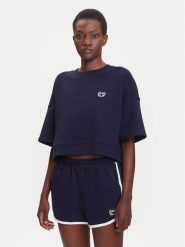 Gap Bluza 778442-00 Granatowy Oversize. Niebieskie bluzy damskie GAP, l, bez wzorów, z bawełny, bez kaptura. Za 129.99 zł.